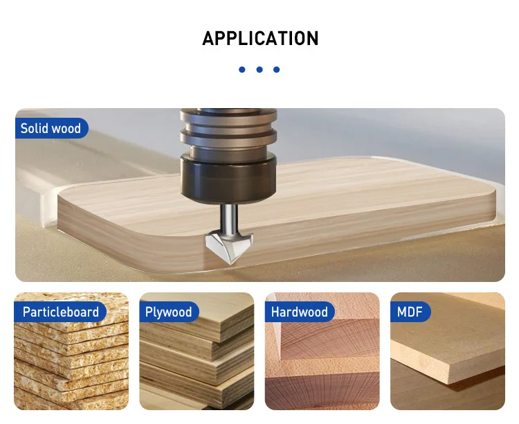 90 Degree V Groove Router Bit - Precision CNC Cutting