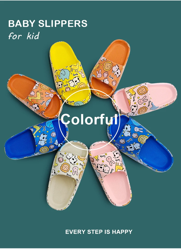 2021 hot sale slippers for kids yezzy slides beach non slip eva cartoon designer fashion wholesale cheap home house summer
