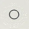 25mm aperture key ring - black