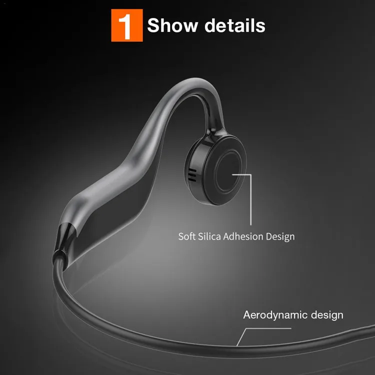 Низкая цена свободные руки костной проводимости наушники водонепроницаемые BT5.0