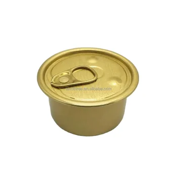 #636 80g Empty Aluminum Two Piece Cans With Easy Open End EOE Lids For Tuna Fish Meat Pet Food Canning