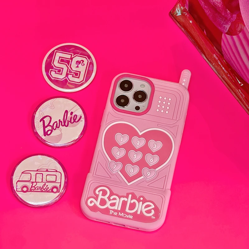 2023 New Design 3D Barbie Silicone Phone Case For For i11 i12 i13 i14 i15 Phone Accessories