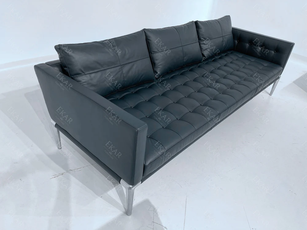 product new design solid wood multi layer pine sofa timeless elegance and craftsmanship black sofa-69