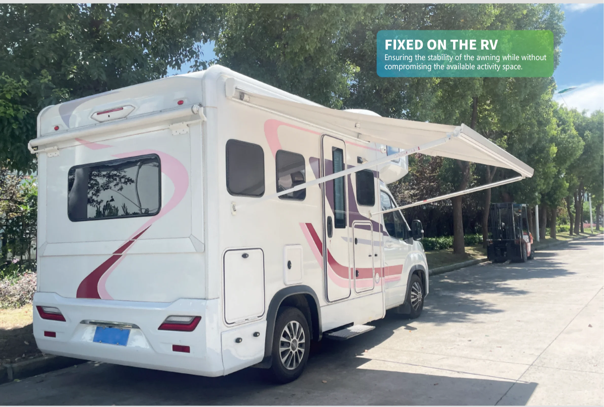Wareda Motorized Retractable Bus Electric Truck Camper Van Awning with ...