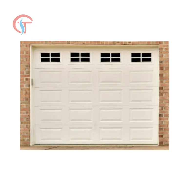 Retro Aluminum Sectional Garage Doors Section Panel Garage Doors for Villa