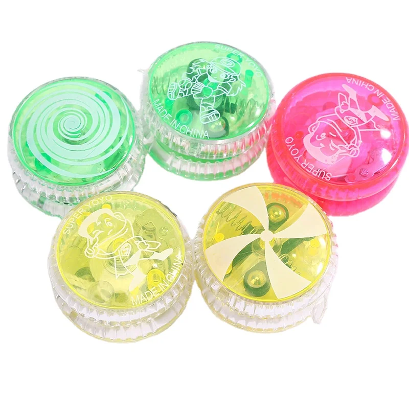 Красочная пластиковая игрушка Йо-Йо со светодиодной подсветкой, Волшебный шар-Йо, игрушки для детей, для вечеринки, для мальчиков, классические забавные игрушки