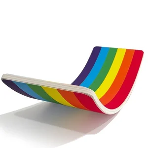 Hot Sale Children's Wooden Sensory Integration Training Balance Board Exercise Yoga Bending Board Sports & Entertainment Product