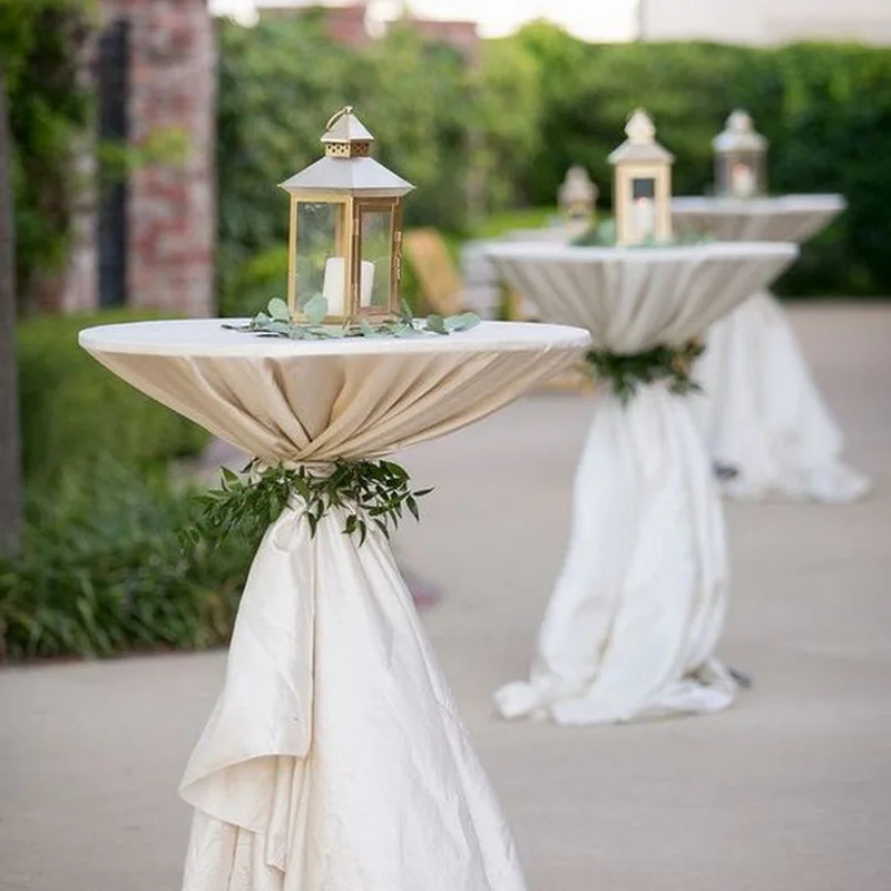 Деревянный Круглый коммерческий банкет бистро кофейный коктейльный стол оптовая продажа Премиум для