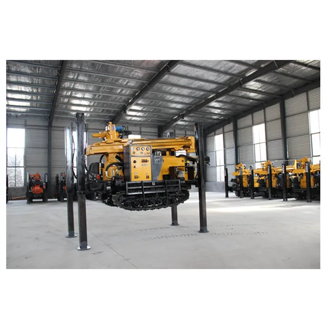 
 KW200R Rubber crawler Hydraulic Borehole  Deep Water Well Drilling Rig