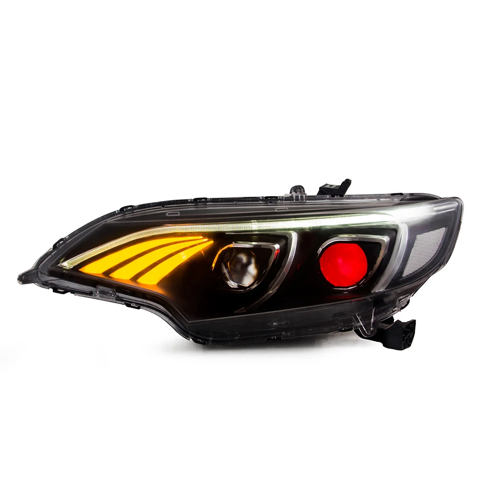 Headlight Upgrade benz Style Head Light LED Headlights Head Lamp for HONDA JAZZ FIT Headlight 2014 Headlamp Plug and Play