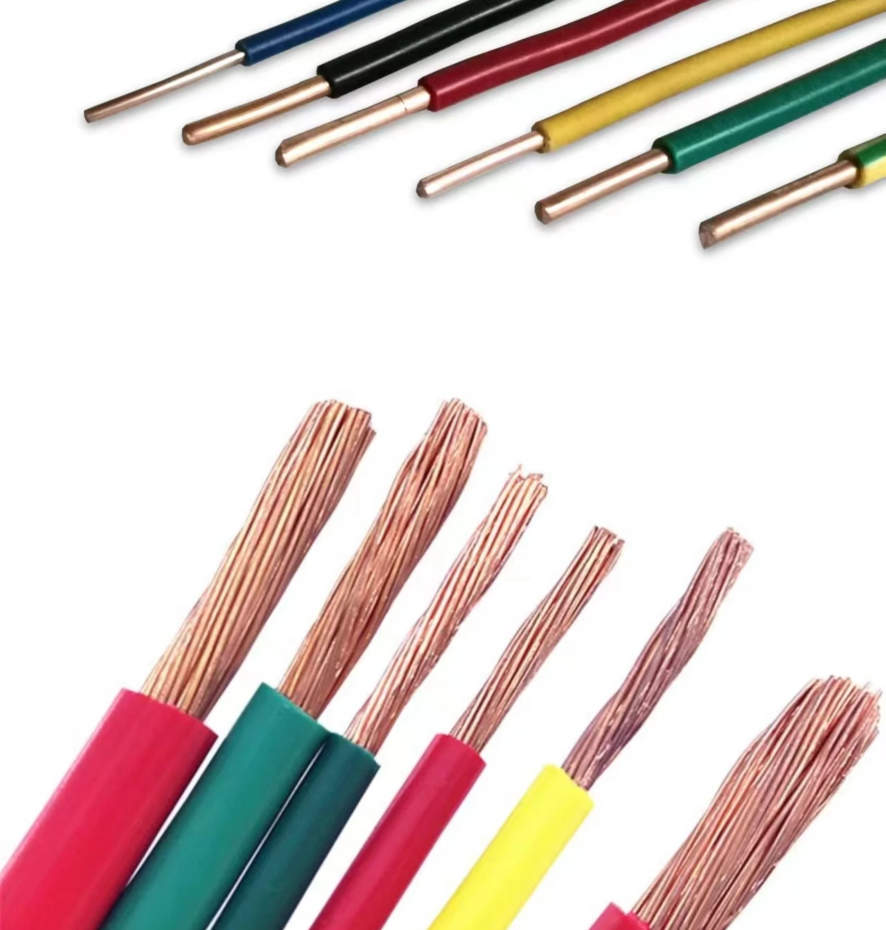 Filo di stoffa isolato in PVC con nucleo di rame per apparecchi, strumenti e apparecchiature di telecomunicazione
