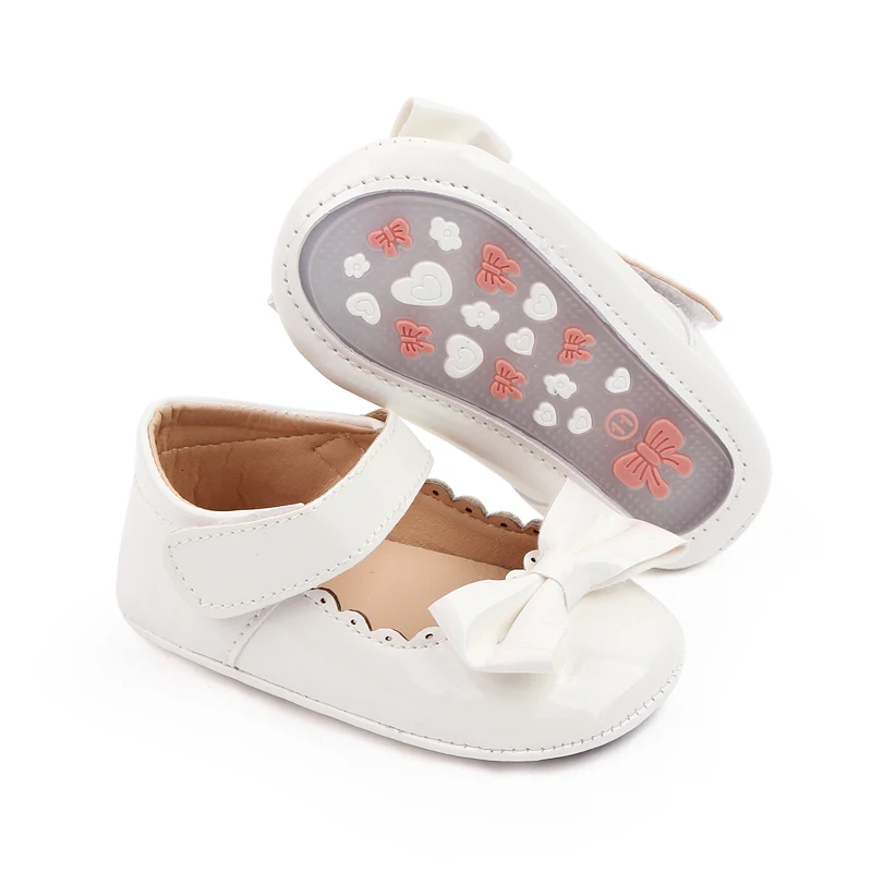 2025 High Quality Soft PU Leather Princess Baby Toddler Girl Shoes Prewalker Girl Shoes manufacture
