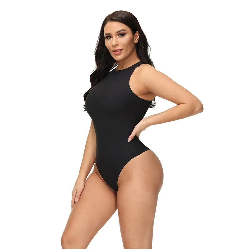 ZOYIAME New Seamless Bodysuits High Cut Leg Shaping Thong Underwear Sleeveless Sculpting Bodysuit Shaper for Women Manufacturer