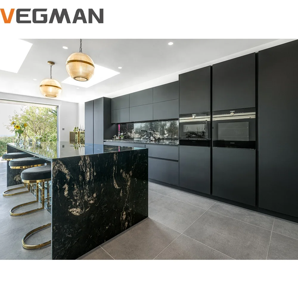 L Shaped Eco-Friendly Luxury Modular Kitchen Cabinets Complete Sets ...