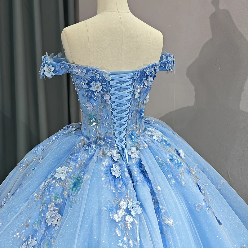 cotton candy quinceanera dress Light Blue Quinceanera Dress: Princesa PR30083 Cotton Candy / 00
