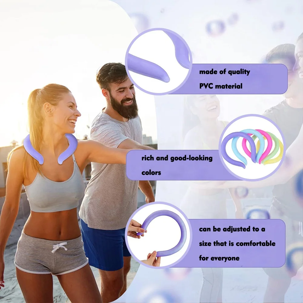 Reusable Neck Cooler Neck Cooling Tube for Summer Outdoor Indoor Cooling and Heat Dissipation Wearable Cooling Neck Wrap
