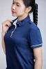 Navy Blue with White Trim