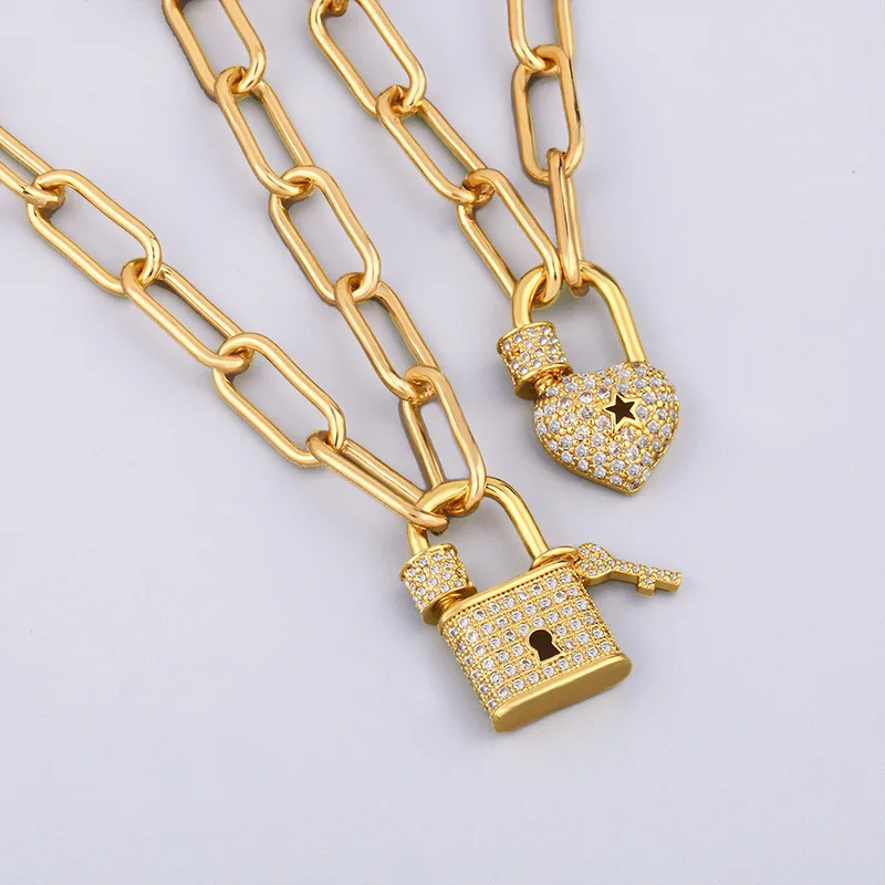 Carabiner 18k Gold Plate Necklace