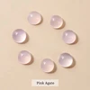Cabochon rotondo in agata rosa 7A