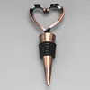 Plástico ABS - tapón de vino con cabeza en forma de corazón bronce