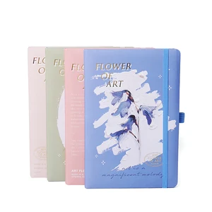 Custom logo A5 Hardcover Paper Printed Notebook and Journal Stationary Set with Pen Holder