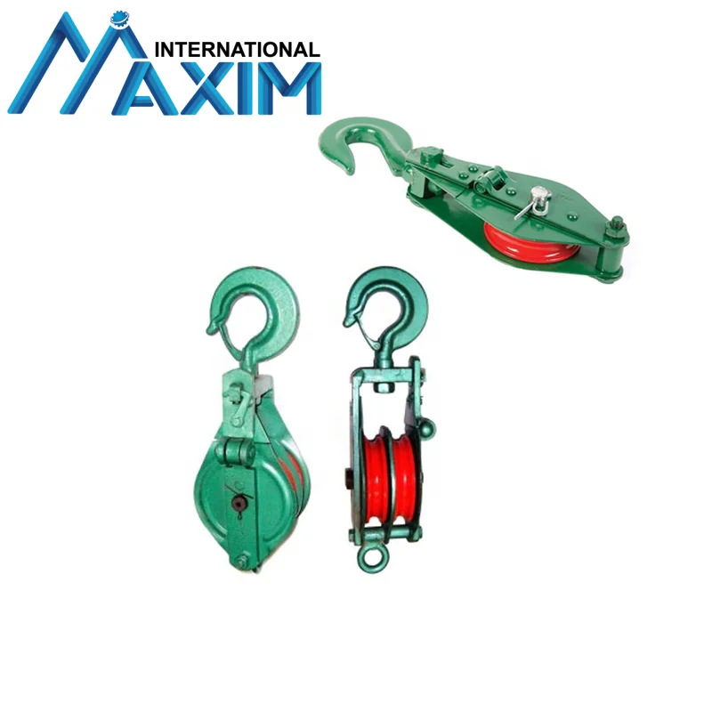 Wire Rope Lifting Snatch Block Multi Triple Sheave Pulley Block