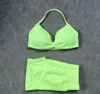 Neon green with shorts