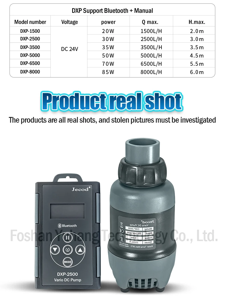 Jebao DXP EXP Series Slient Frequency Small Fish Tank Pump Submersible ...