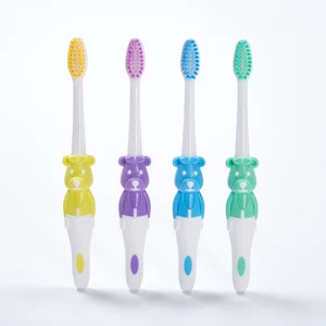 2026 Best-Selling Fashionable Cartoon Patterned Soft Bristled Toothbrush Biodegradable Second Cleaning Toothbrush for Children