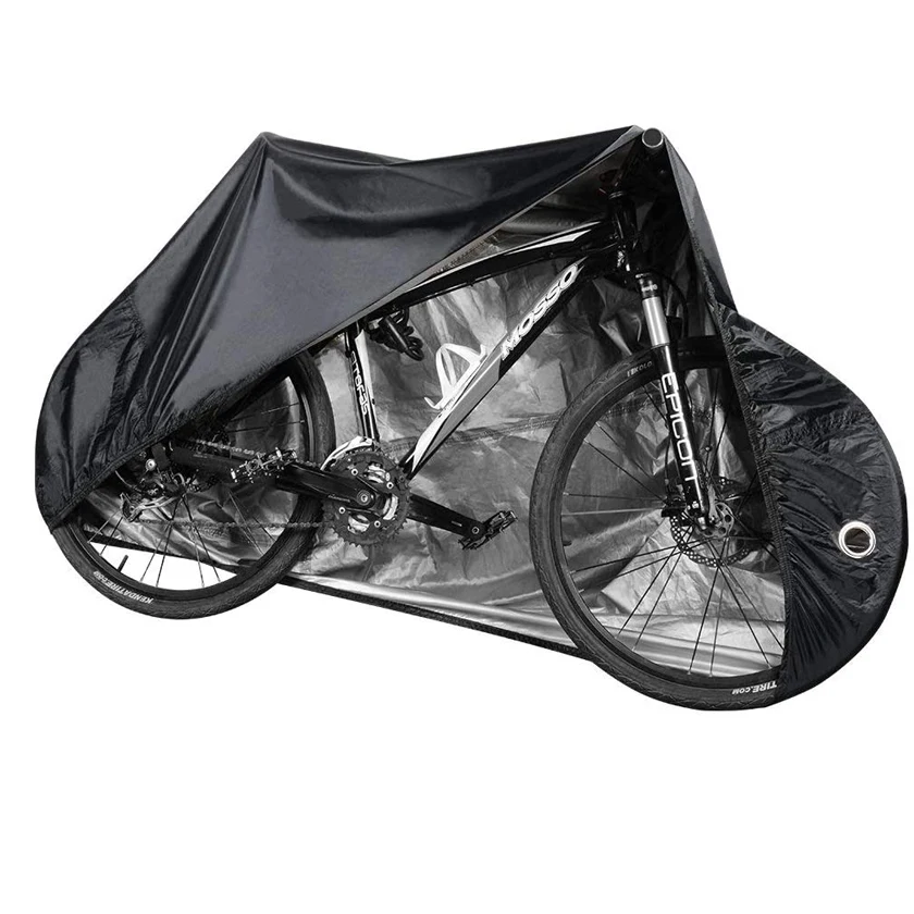 Waterproof Bike Cover for 2 Bikes Outdoor Storage Anti Dust Dust Rain 210D Silver Coated Oxford Bicycle Cover for Mountain Bike Road Bike with Storage Bag Bike Cover 