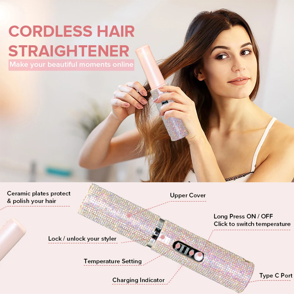 Steampod Hair Straightener with Steam High Speed Dual Wet/dry