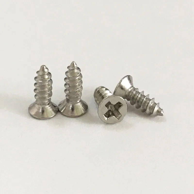 Cross flat head self tapping screw Wood screw Wood thread countersunk head screw