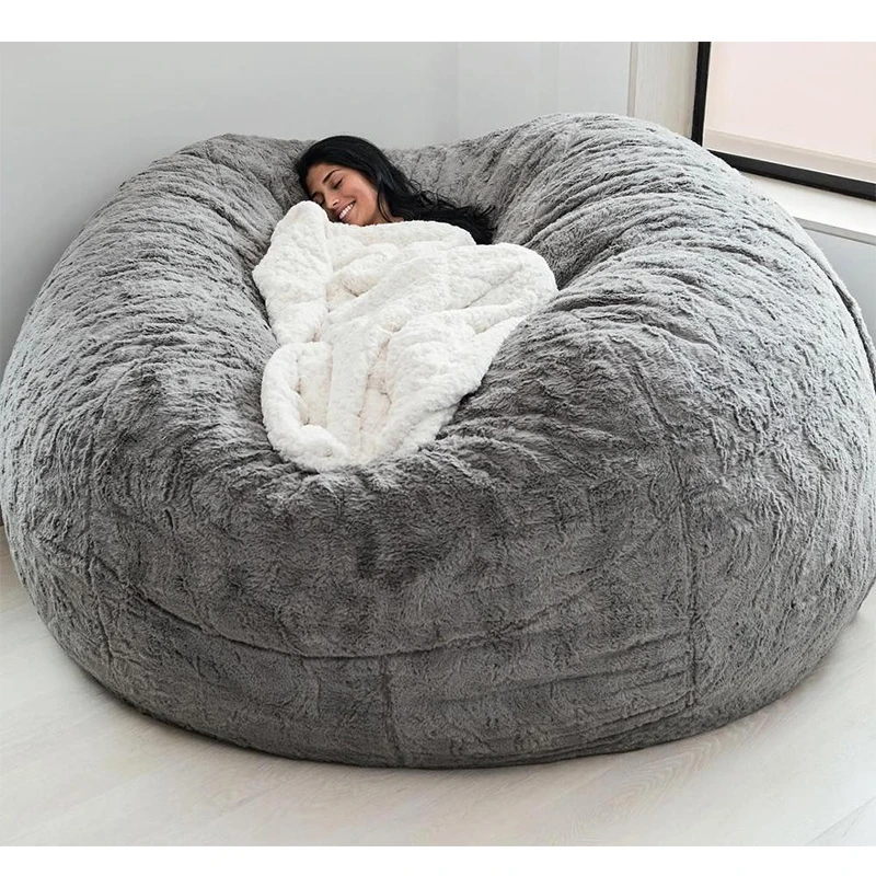 big fluffy bean bag chair