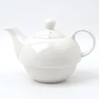Saucer Dish Porcelain Coffee Pot 480ml White Fine Porcelain Coffee Tea Pot Cup Saucer Plate Dish Set For 1