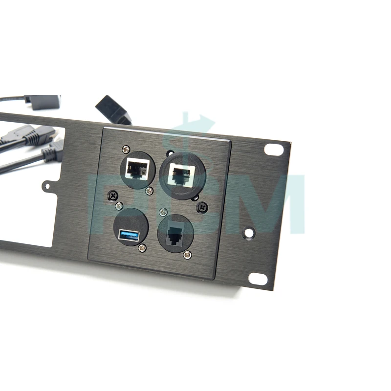 2U High Quality XLR  USB RJ45 D-type 24 Way Patch Panel supplier