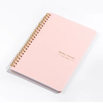 Customized A5 Weekly Undated Agenda Planner Hardcover Spiral Binding Dreams Goal Journal with Printed Organizers