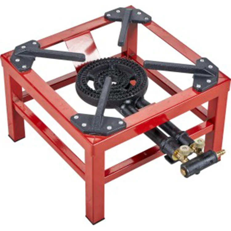 High Quality Iron square Double burner Outdoor Gas Stove
