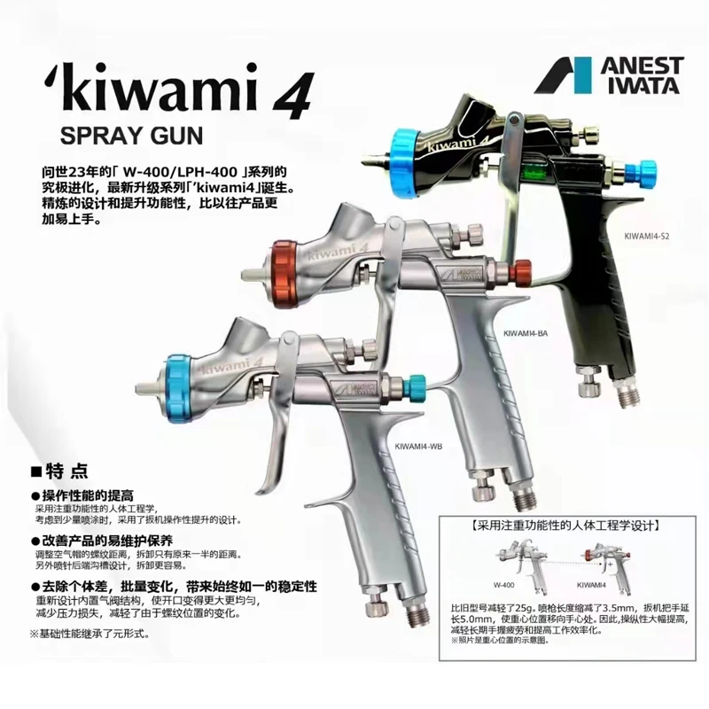 新品】アネスト岩田 W101-148BGC スプレーガン kiwamiシリーズ 【公式