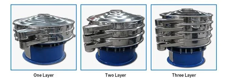 Qianzhen Industrial Vibratory Sieve Spice Sifter Machine Rotary Salt 