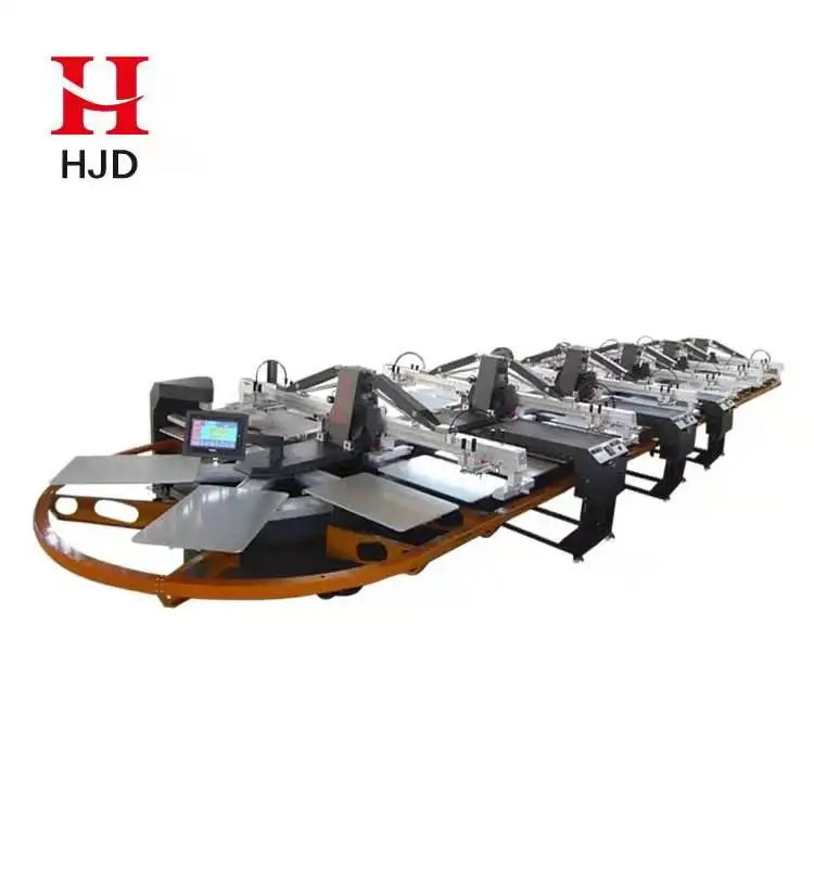 16 Colors Automatic Oval Screen Printing Machine