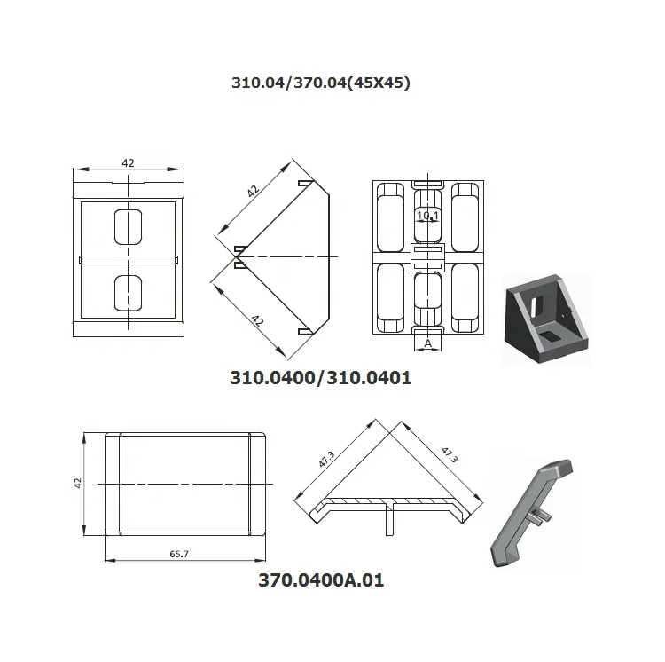 45x45 corner bracket real-world industrial application