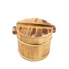 Tonneau en bois plus foncé 14x11 cm