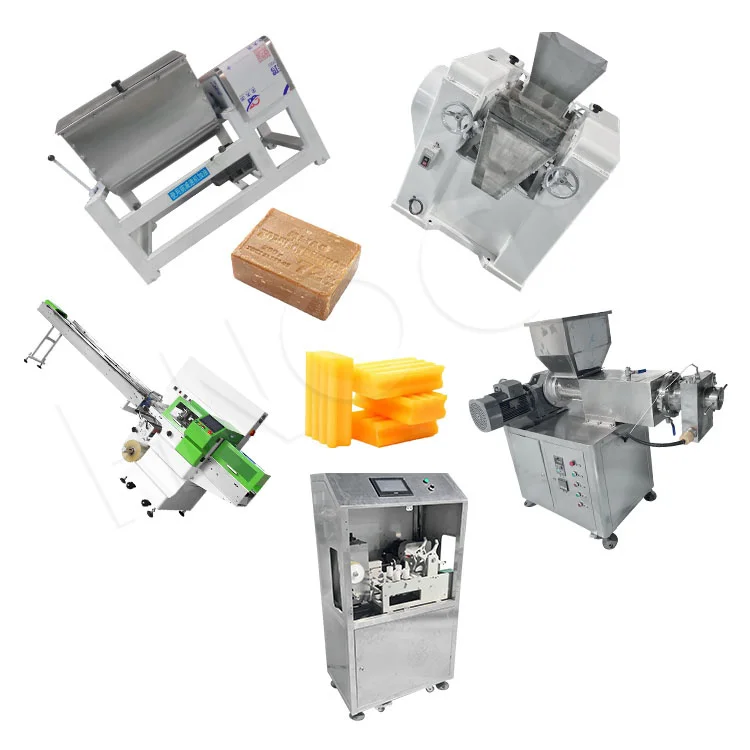 HNOC Laundry Soap Make Machine Low Price Automatic Small Scale Soap Shape Make Equipment Set for Sale
