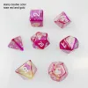 สีแดงกุหลาบประดับดาวและสีทอง