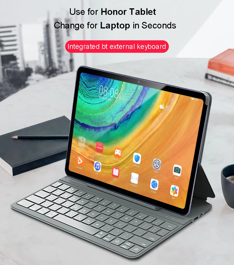 Laudtec Официальный Оригинальный чехол для клавиатуры планшета одинакового качества Магнитная клавиатура кожаные + Чехлы для ПК для Honoe V7 pro11