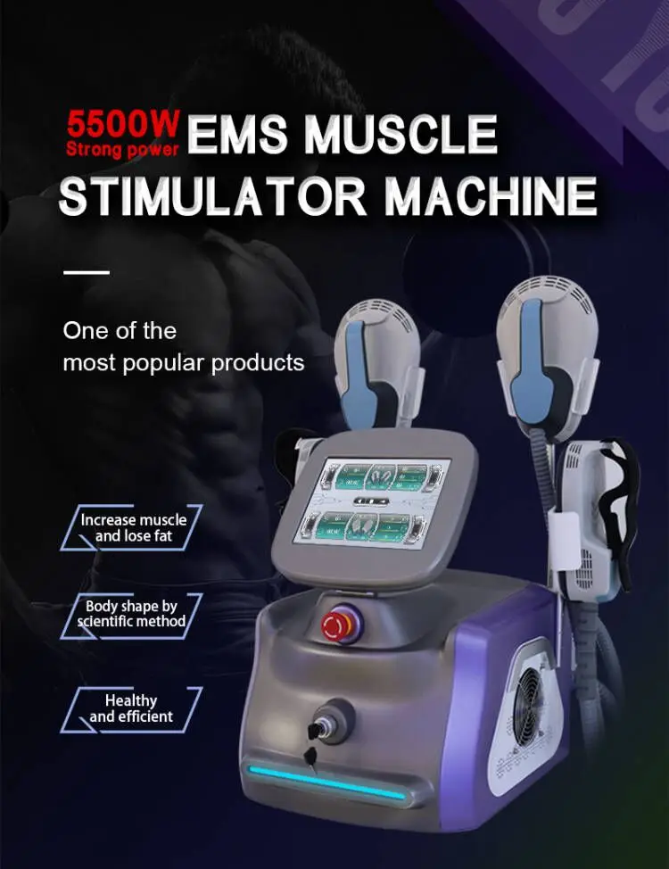 Professional Muscle Stimulator Machine Four Handles for Body