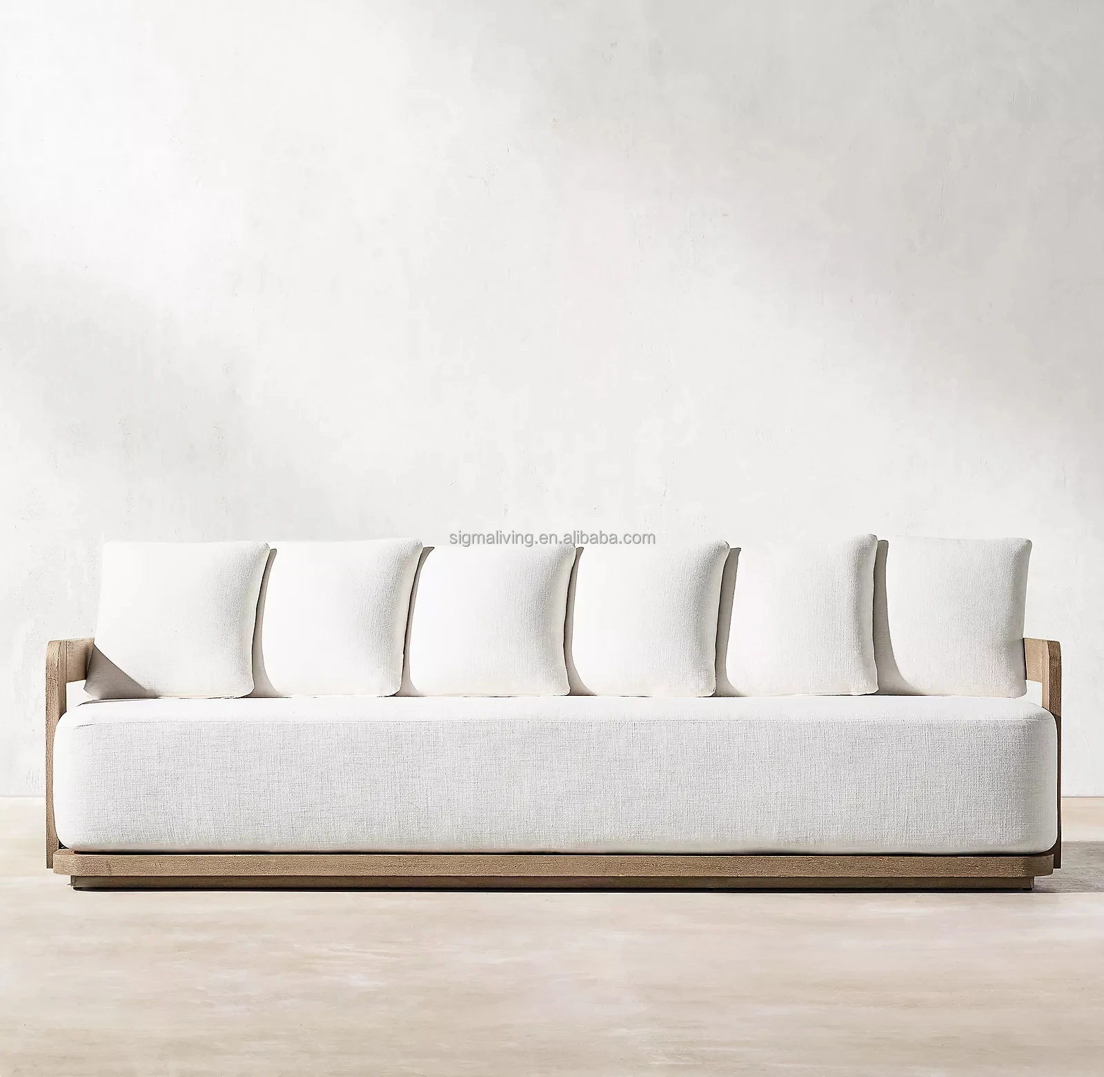 Outdoor furniture sofa set garden metal furniture patio aluminum sofa set with cushion