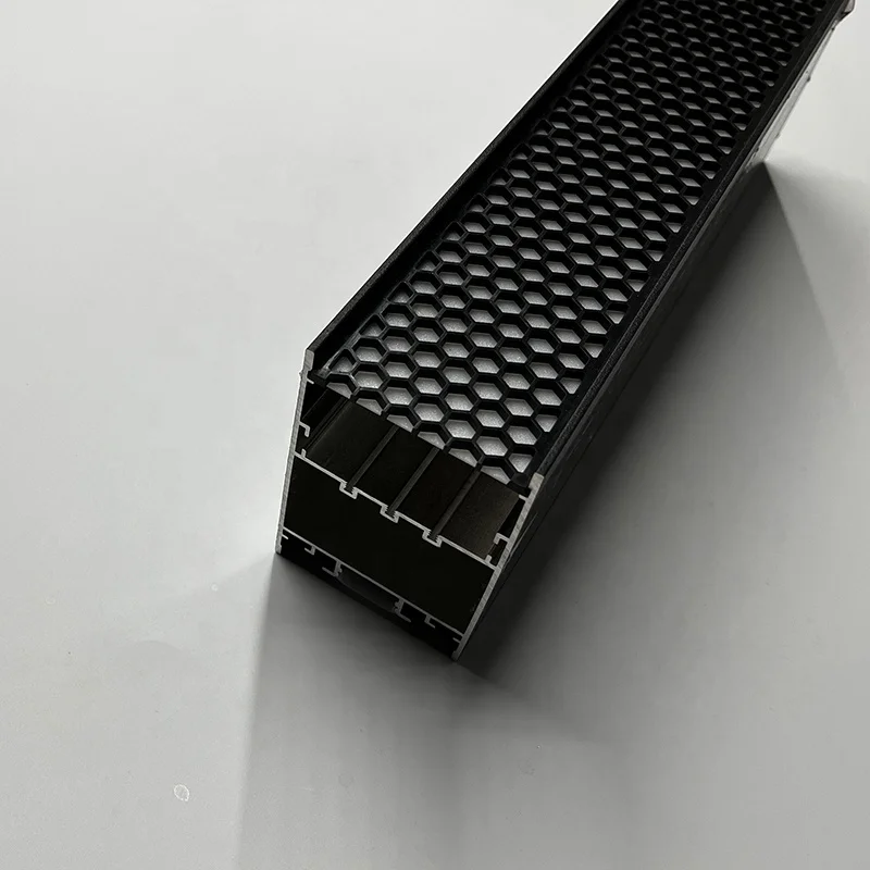 Wholesale Profile Led Suspended Ceiling Profile Channel With Anti-glare Honeycomb Embossed Lampshade for Strip Lighting