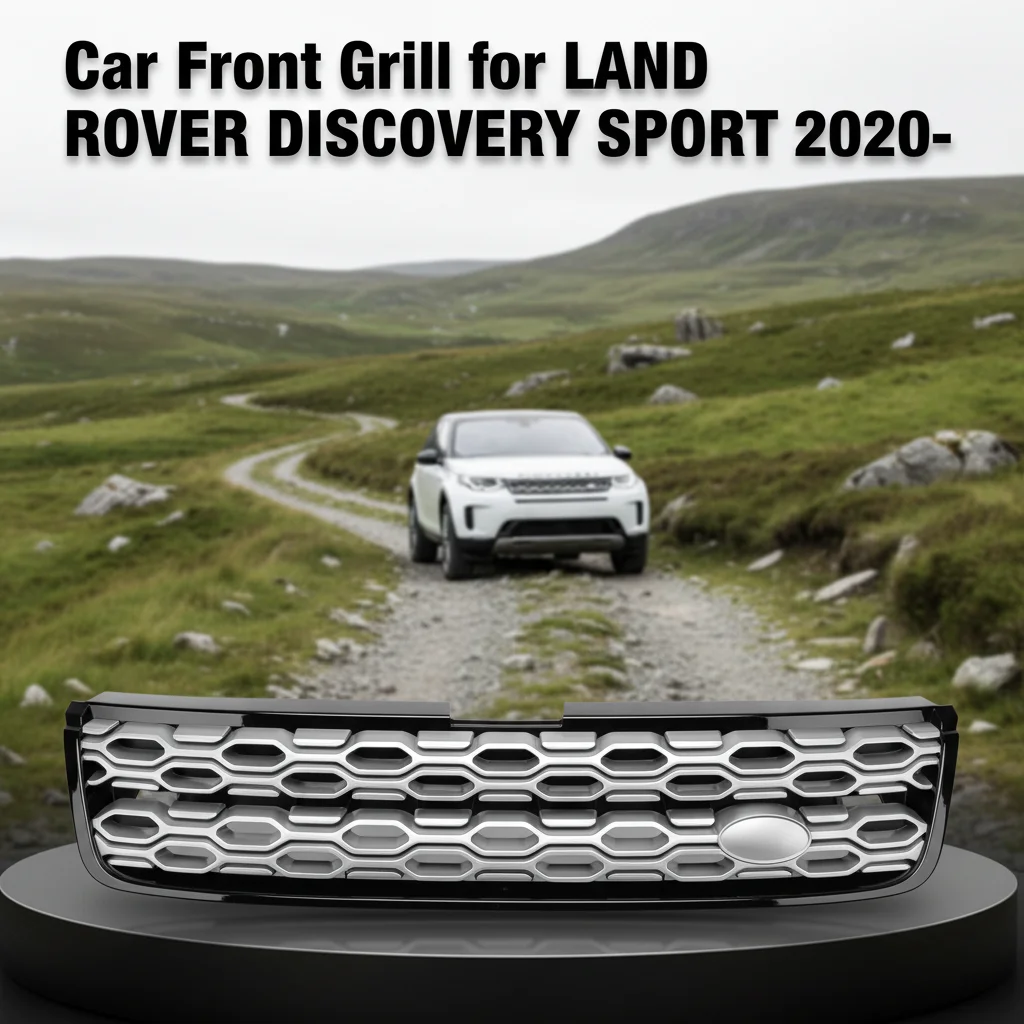 LR127707-B Customizable Car Grille Manufacture Silver Mesh Parts Car Front Grill for LAND ROVER DISCOVERY SPORT 2020-