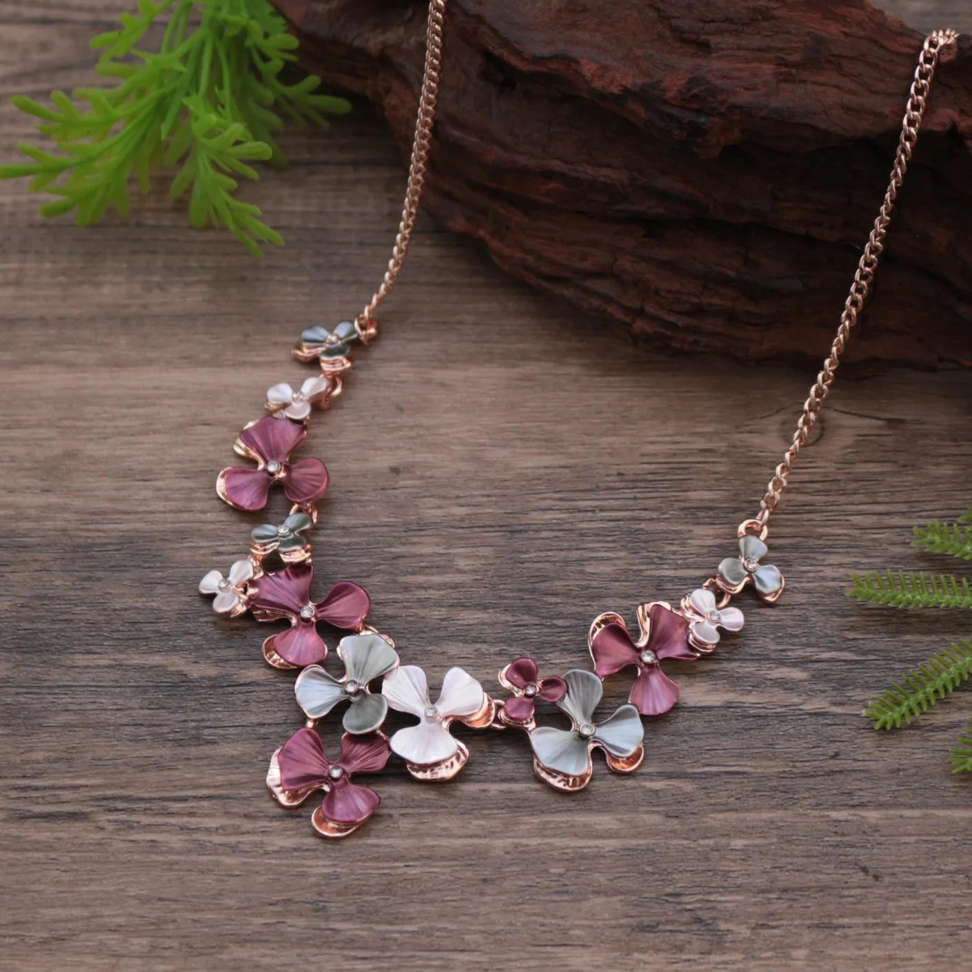 Elegant Zinc Alloy Flower Jewelry Set for Women